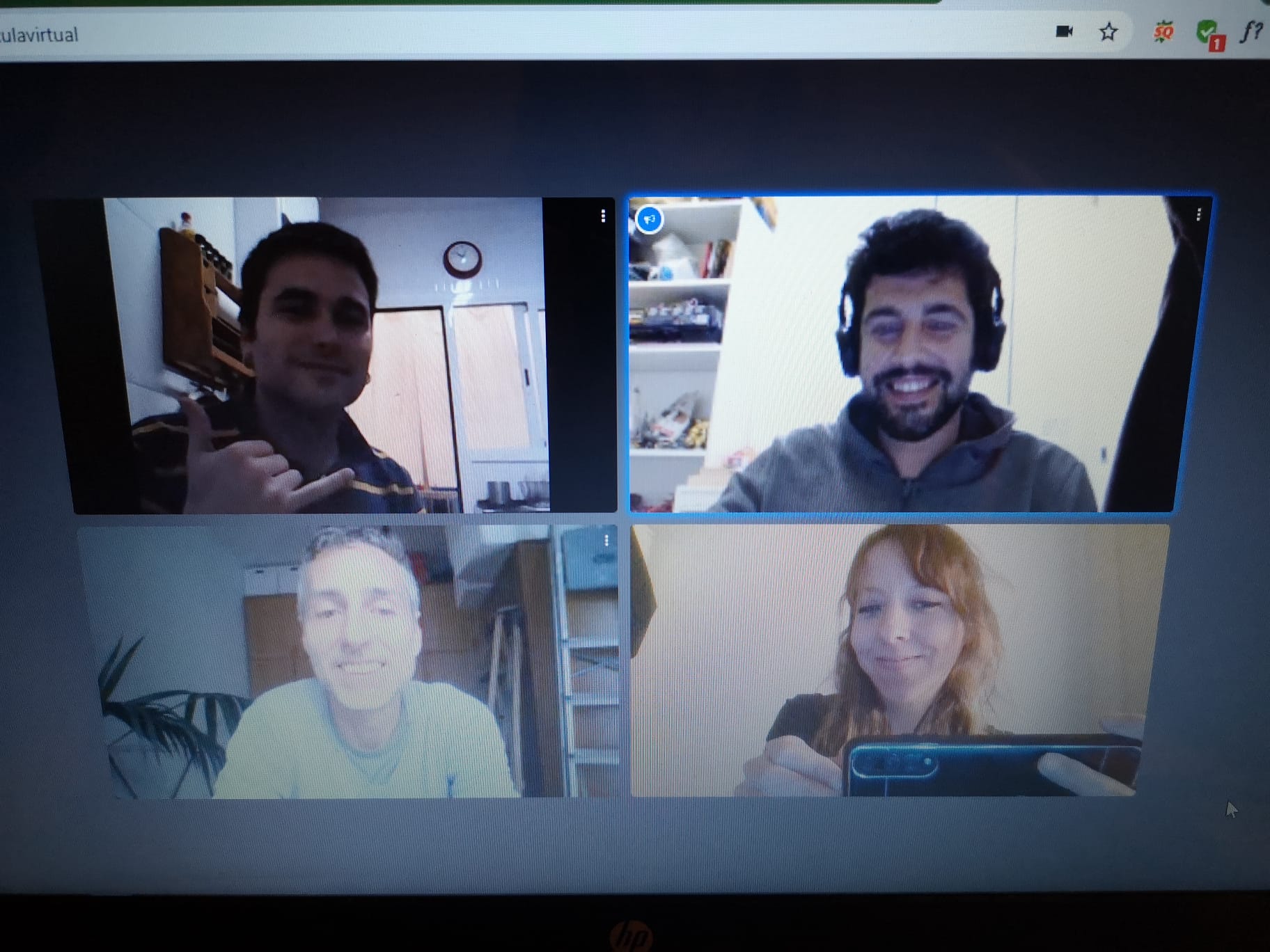 Videoconferència de l'equip de La Bàscula